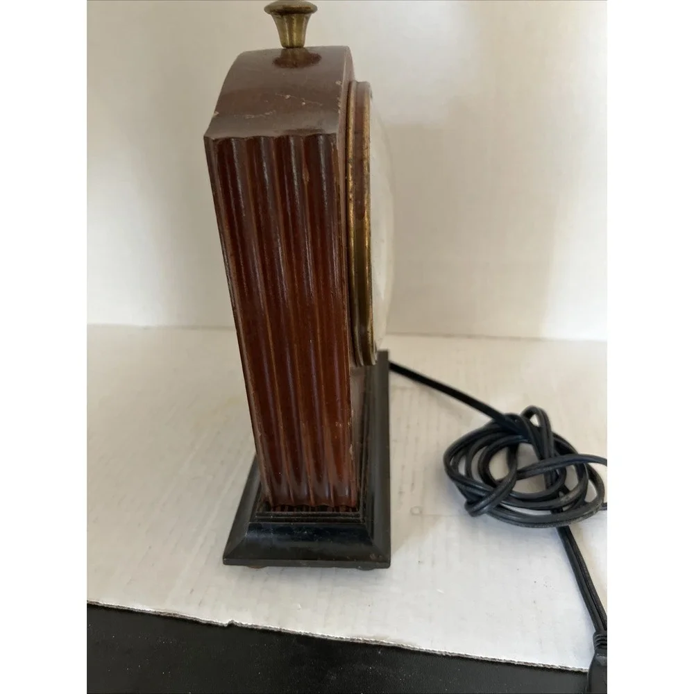Chronmaster-Masterchron - Mahogany Electric Mantle Clock USA Not working